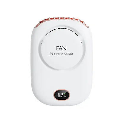 Hand fan with digital display on a white background