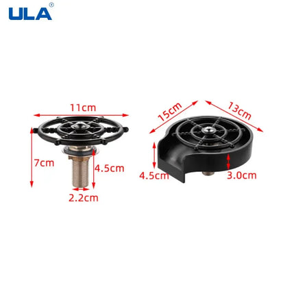 High-Pressure Glass Rinser for Kitchen Sink Automatic Cup & Bottle Washer - Black