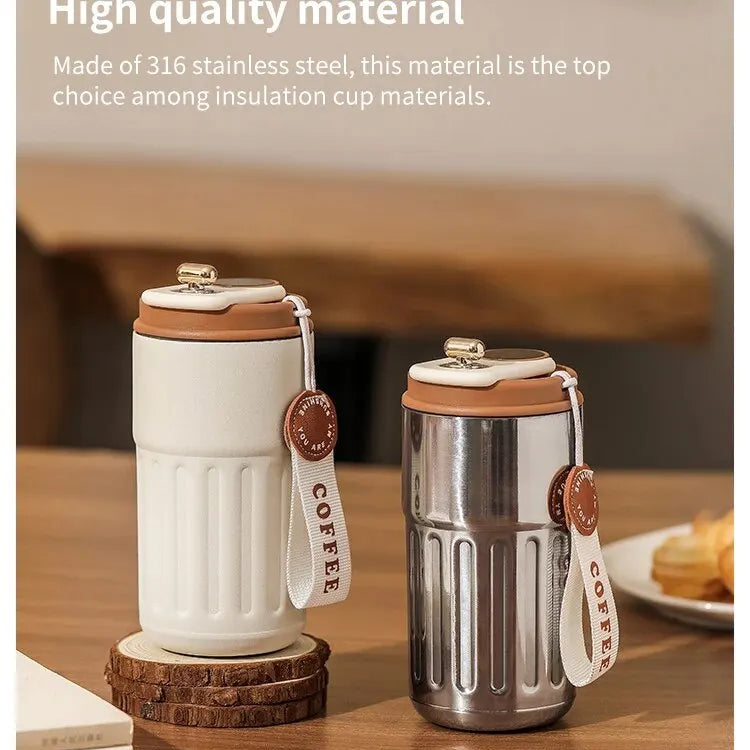Smart Temperature Display Thermos 300g Stainless Steel Insulated Travel Cup