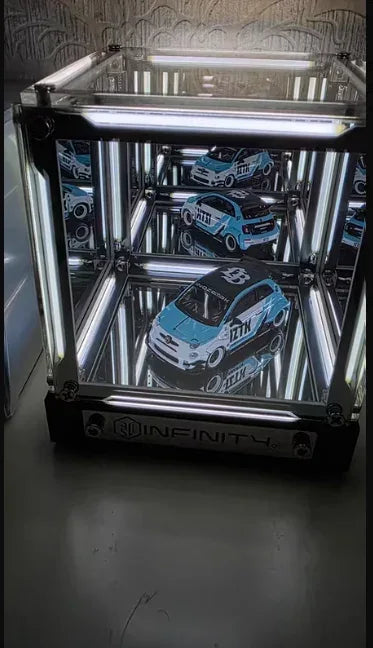 4D Hypercube LED Night Ligh Wireless DIY Acrylic Display Box - White