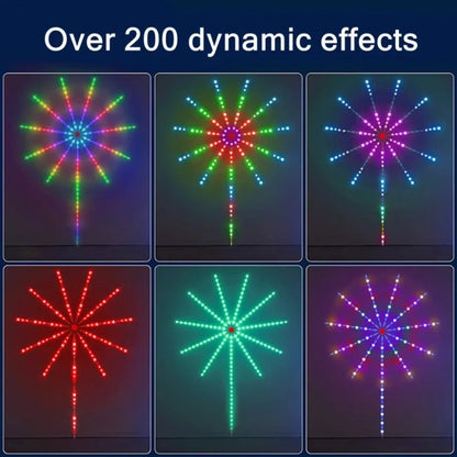 LED light stick with colorful, dynamic effects on a dark background