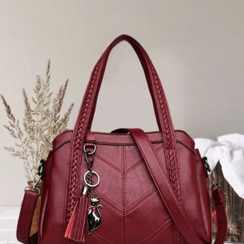 Freja Spacious Faux Leather Handbag - detail