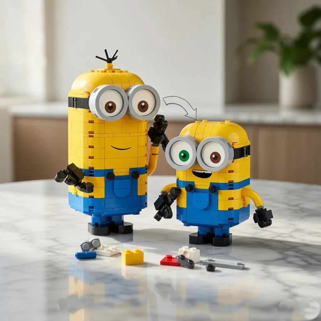 Minion Building Block Brick Set DIY Model Decorations Compatible for Kids