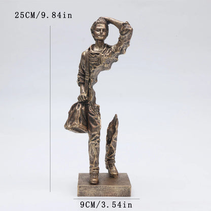 Traveler Abstract Sculpture Resin Modern Decor for Home and Office