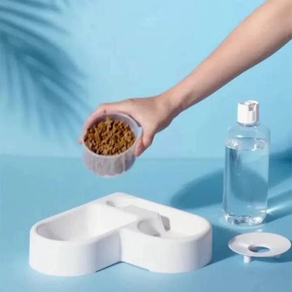 Love Multi-Functional Pet Bowl – Automatic Drinking & Feeding Dual-Use Basin