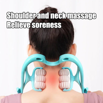 6-Ball Manual Neck & Shoulder Massager Multifunctional Cervical Kneading Tool - 