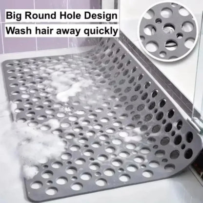 Non-Slip Square Bathroom Mat Suction Cup Shower Massage & Drainage Mat