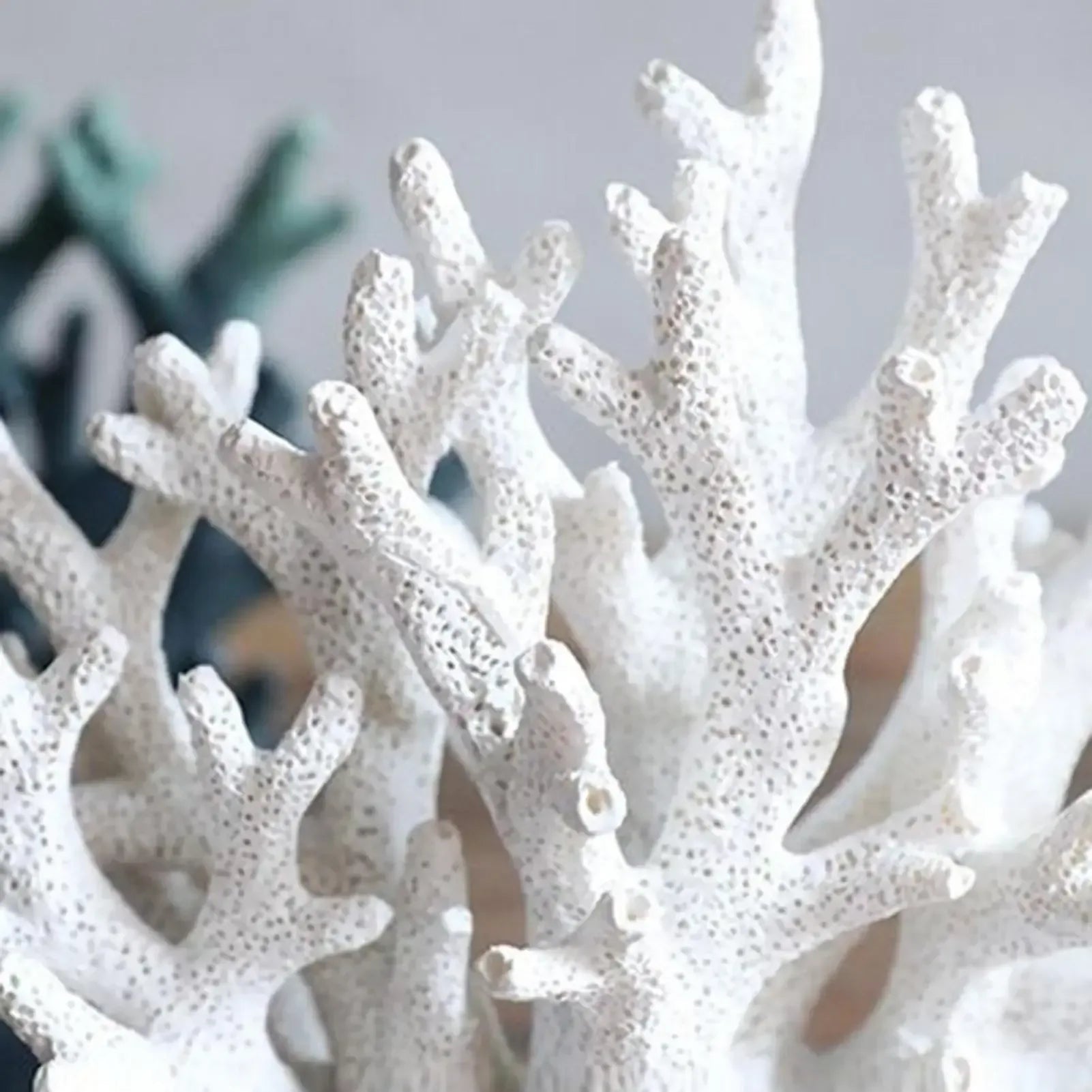 Coastal Coral Sculpture – Realistic Resin Ocean Reef Decorative Statue 