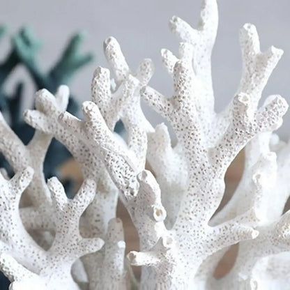 Coastal Coral Sculpture – Realistic Resin Ocean Reef Decorative Statue 