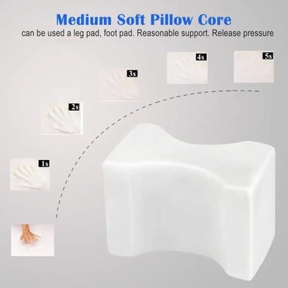 Orthopedic Knee Pillow – Memory Foam, Sciatica Relief, 1 & 2pk