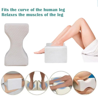 Orthopedic Knee Pillow – Memory Foam, Sciatica Relief, 1 & 2pk