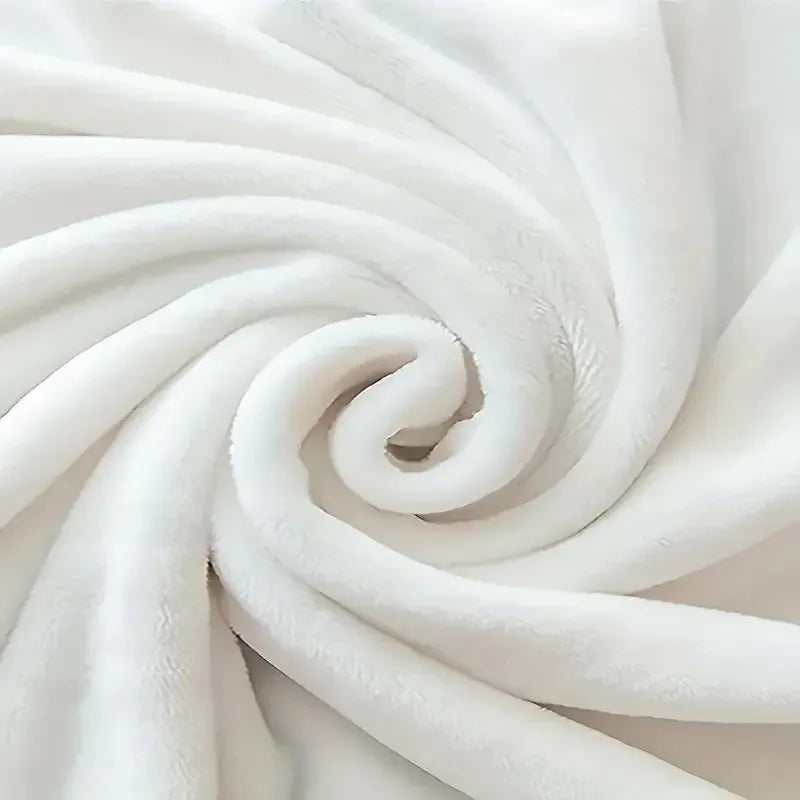 Close-up of white fabric with a soft texture