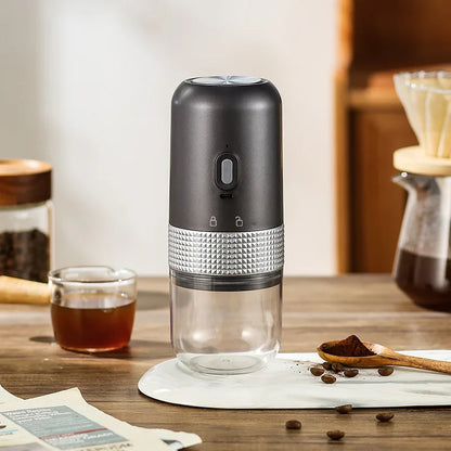 Portable Electric Coffee Grinder – Adjustable Ceramic Burr USB Mill