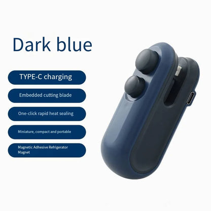 Dark blue device with features listed on a white background