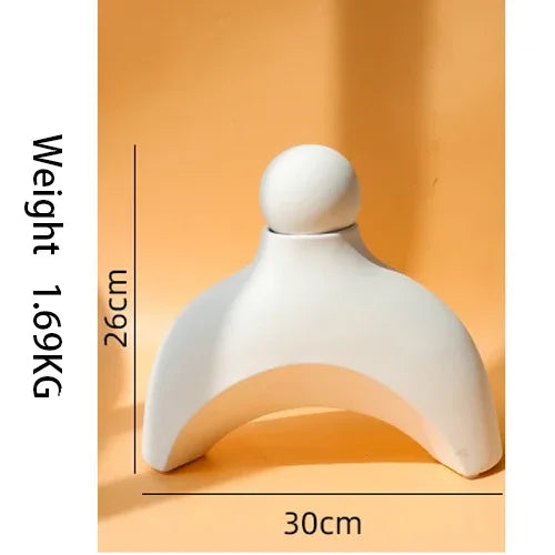 Abstract Rockery Sculpture Set – Minimalist Ceramic Form Decor for Modern Interiors - Style D
