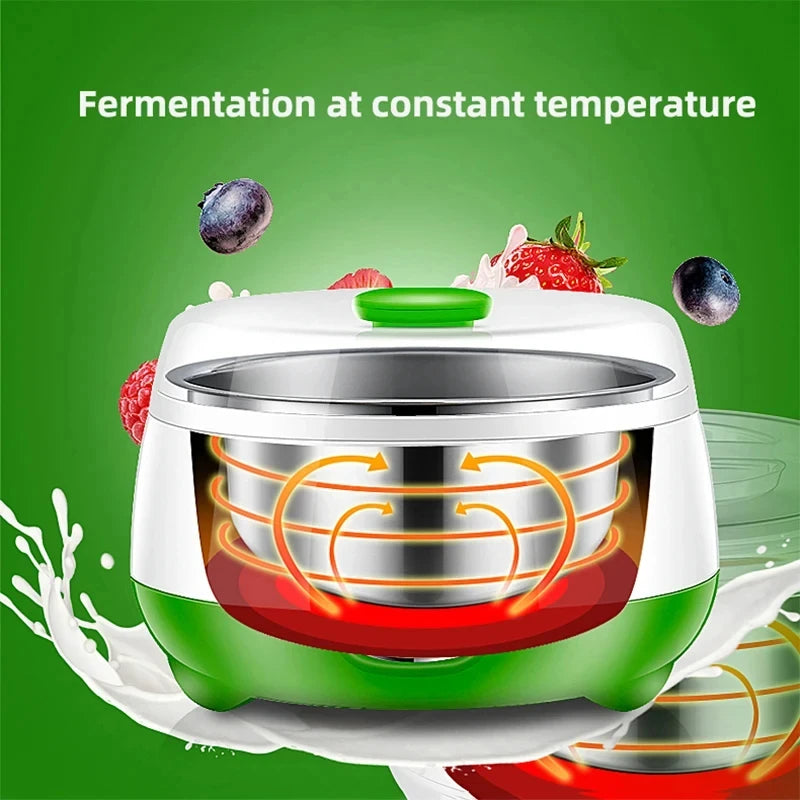 1L Electric Mini Yogurt & Rice Wine Maker Automatic DIY Fermenting Machine
