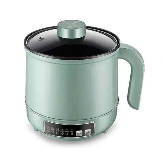 1.7L Multifunctional Electric Pot Non-Stick Cooker for Dorms & Small Kitchens - Green Single pot / 110V / EU