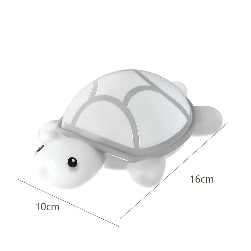 Cute Turtle Silicone Night Light Touch Control RGB & Warm White LED Lamp