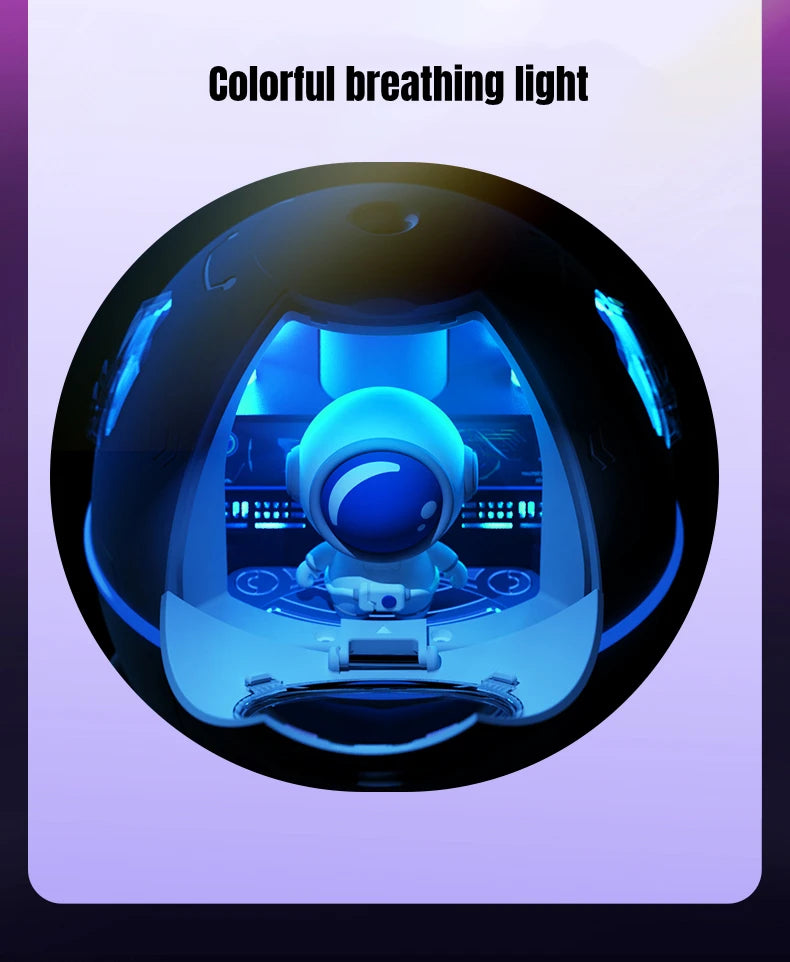 Astronaut Air Humidifier 220ml Portable Rechargeable Mist Diffuser & Light