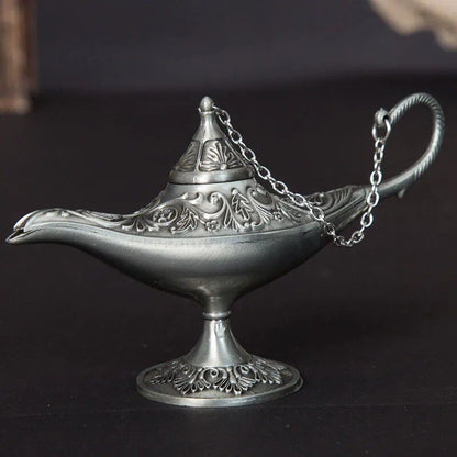 Classic Rare Hollow Legend Aladdin Magic Genie Lamps Incense Burners Retro