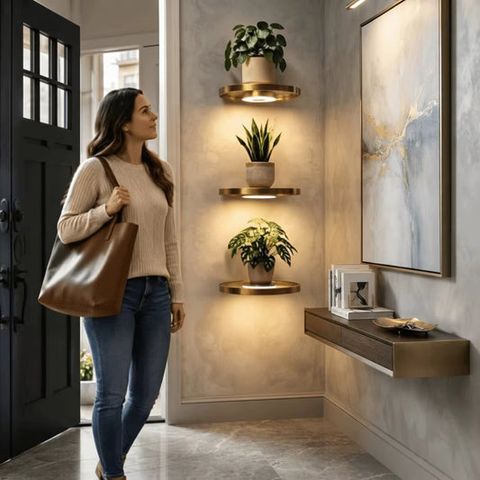 🔥Sale Ends Today - Floating Wall Shelf with Built in LED Light