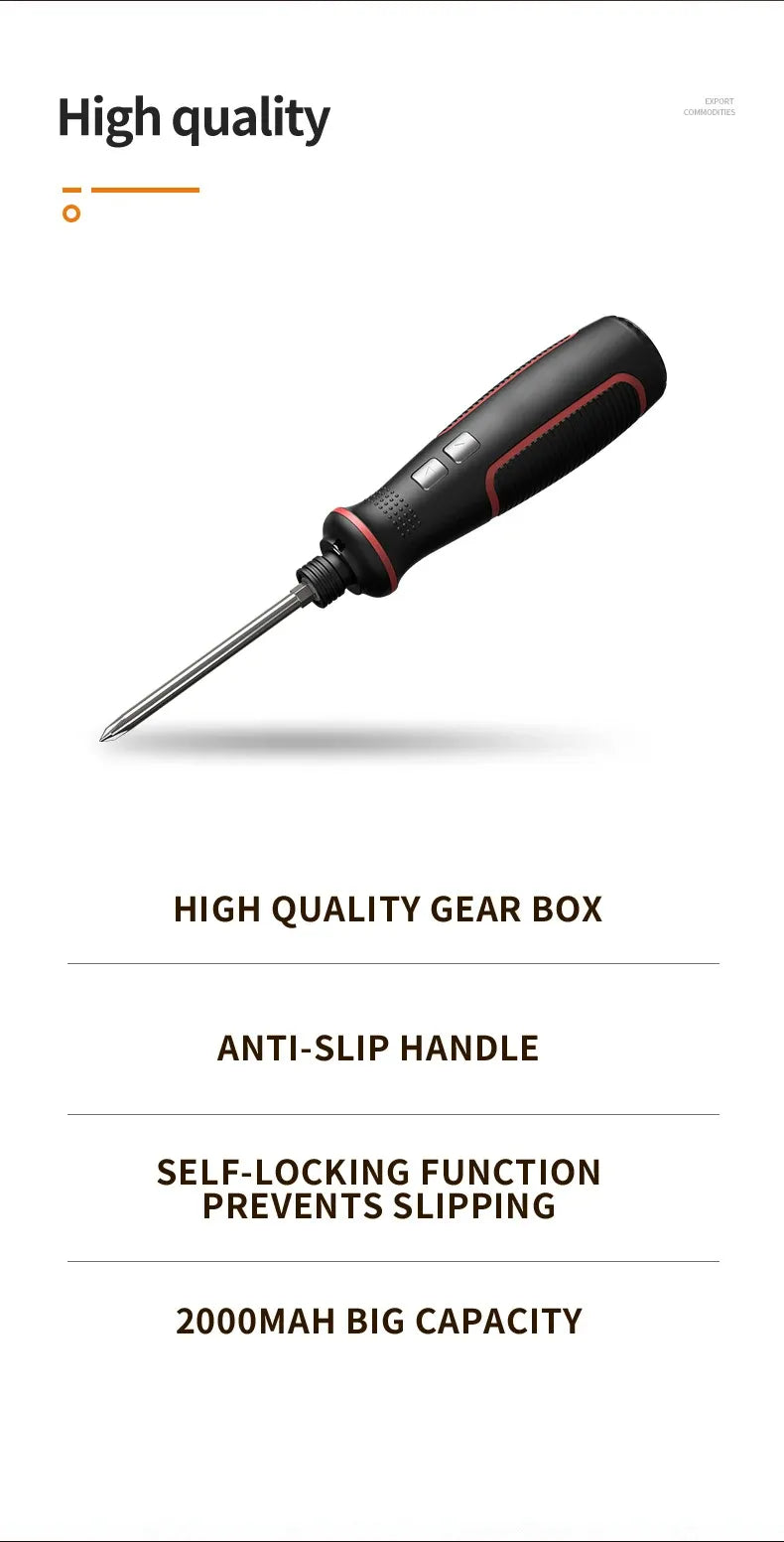 USB Rechargeable Electric Screwdriver