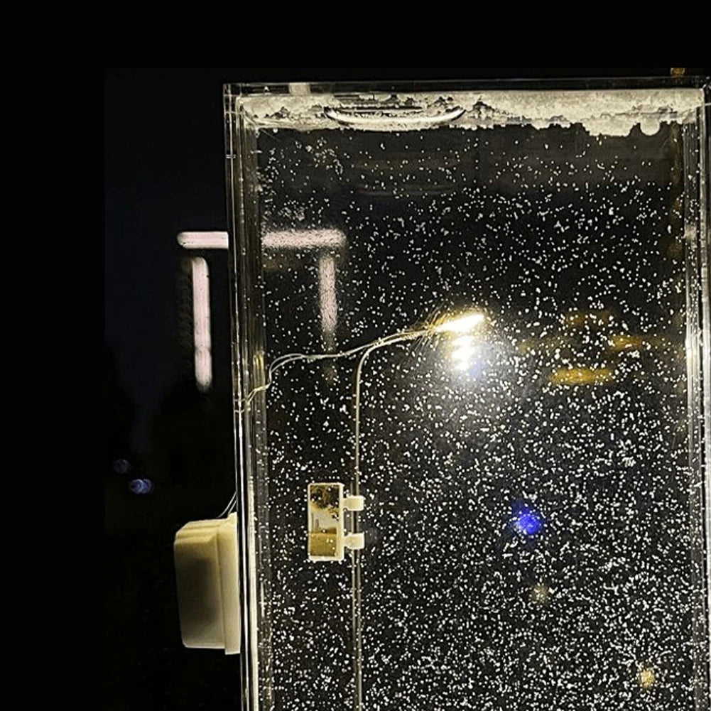 DIY Snowy Night Street Light Kit Flowing Sand Snowflake Night Light
