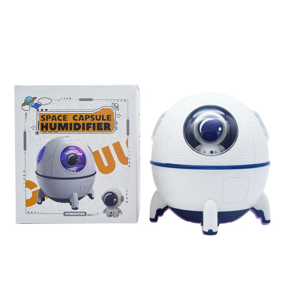 Astronaut Air Humidifier 220ml Portable Rechargeable Mist Diffuser & Light