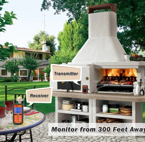 Wireless BBQ Meat Thermometer Digital Cooking Thermometer with Probe