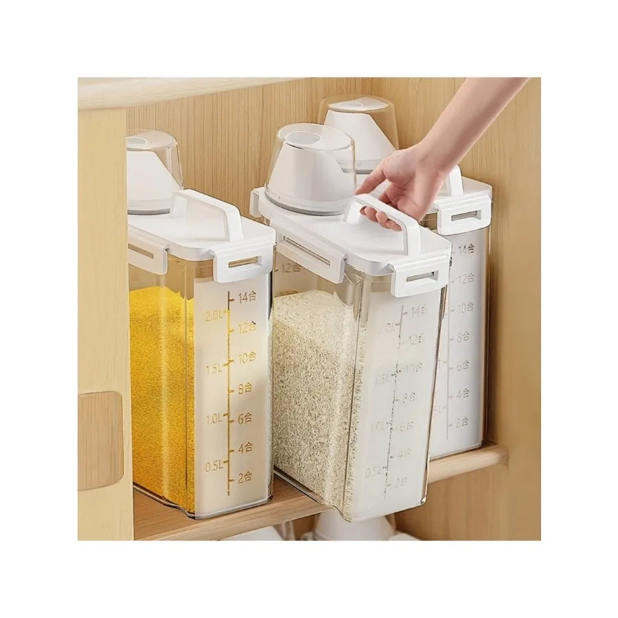 2.5L Airtight Food Storage Container Moisture-Proof Grain & Rice Box