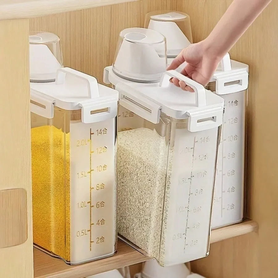 2.5L Airtight Food Storage Container Moisture-Proof Grain & Rice Box