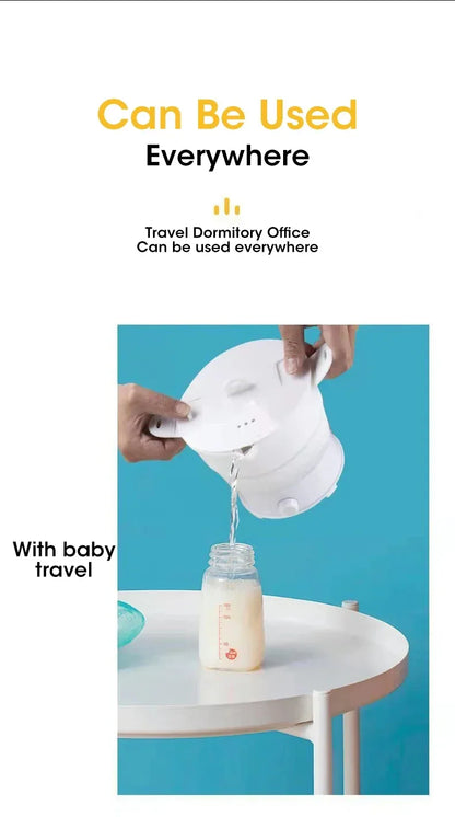 Foldable Silicone Electric Hot Pot 1.2L Portable Travel Multi-Cooker - US