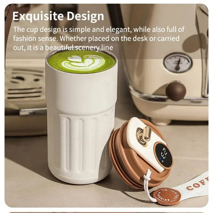 Smart Temperature Display Thermos 300g Stainless Steel Insulated Travel Cup