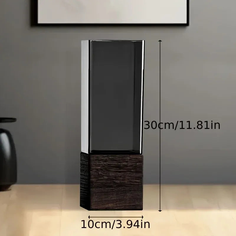 Tall, rectangular object with dimensions labeled on a neutral background
