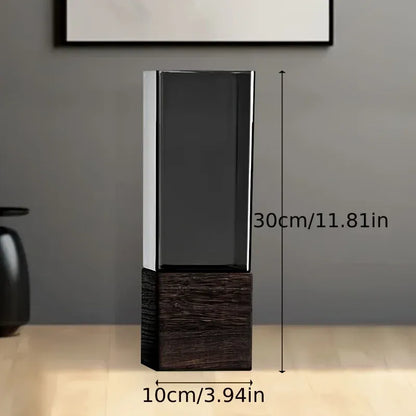 Tall, rectangular object with dimensions labeled on a neutral background