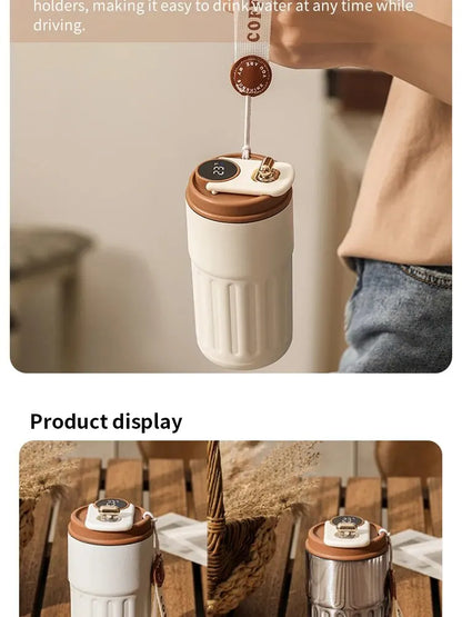 Smart Temperature Display Thermos 300g Stainless Steel Insulated Travel Cup