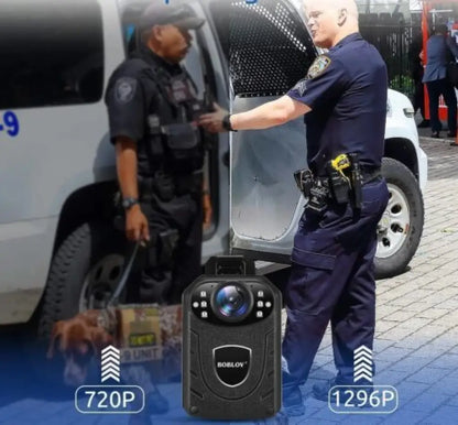 Ultra HD 1296p Body Camera – IR Night Vision, 10Hr Battery