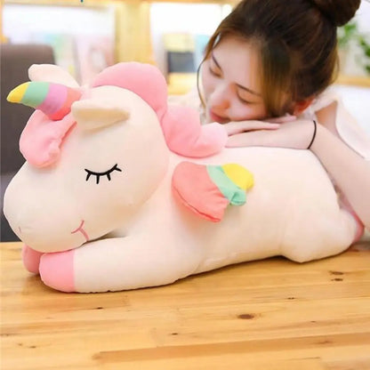 Unicorn Pillow Plushie – Super Soft, Wings, 40cm & 50cm
