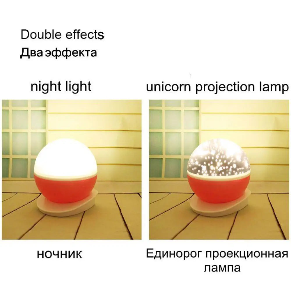 Unicorn Sky Projector – Galaxy Night Light, USB & Battery