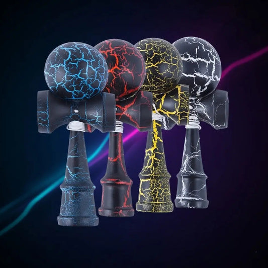 Wooden Kendama Toy – Crack Design Beech Wood Skill Game