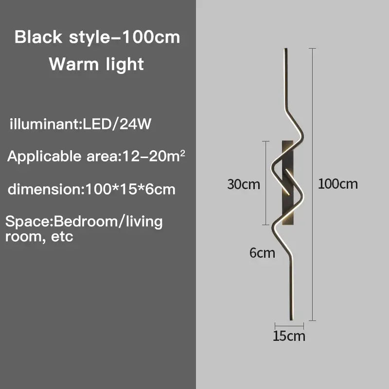 Wall light fixture with dimensions and specifications on a gray background