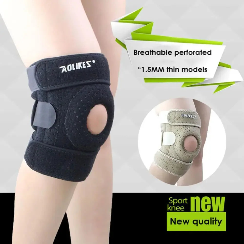 Adjustable Knee Supporter Brace - Nude Left