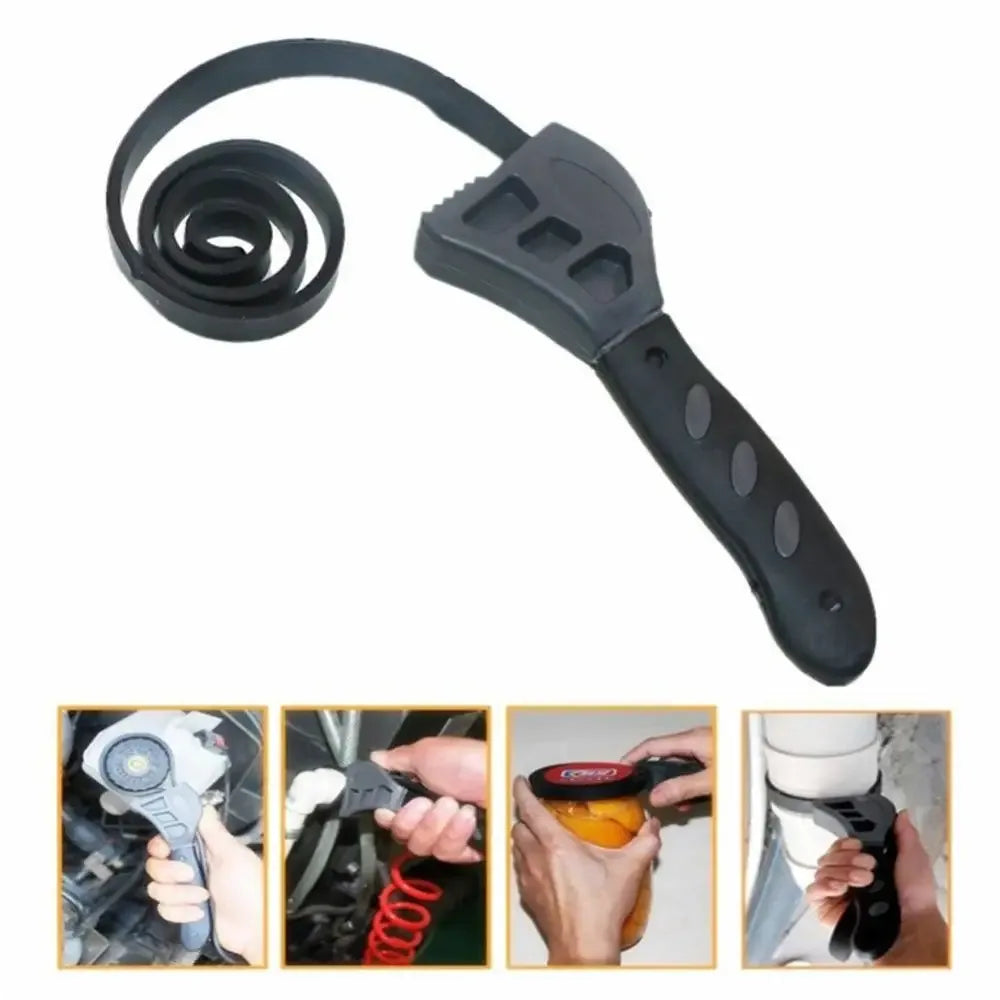 Adjustable Rubber Strap Wrench - 