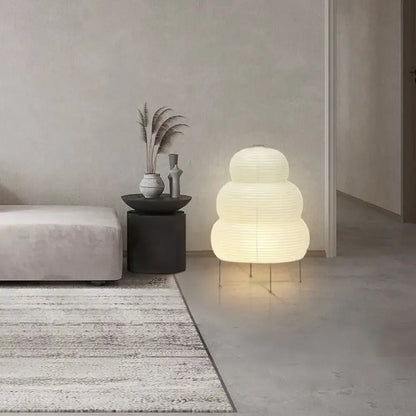 Akari Noguchi Yong Table Lamp Japanese Rice Paper Design, Handcrafted Decorative Desk Light - EU
