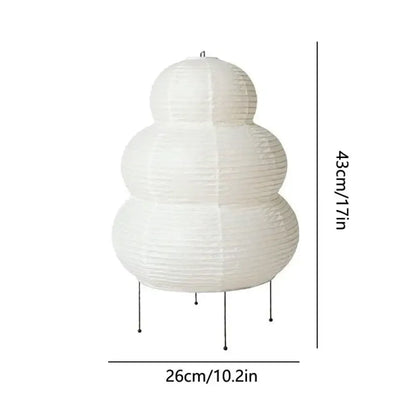 Akari Noguchi Yong Table Lamp Japanese Rice Paper Design, Handcrafted Decorative Desk Light - EU