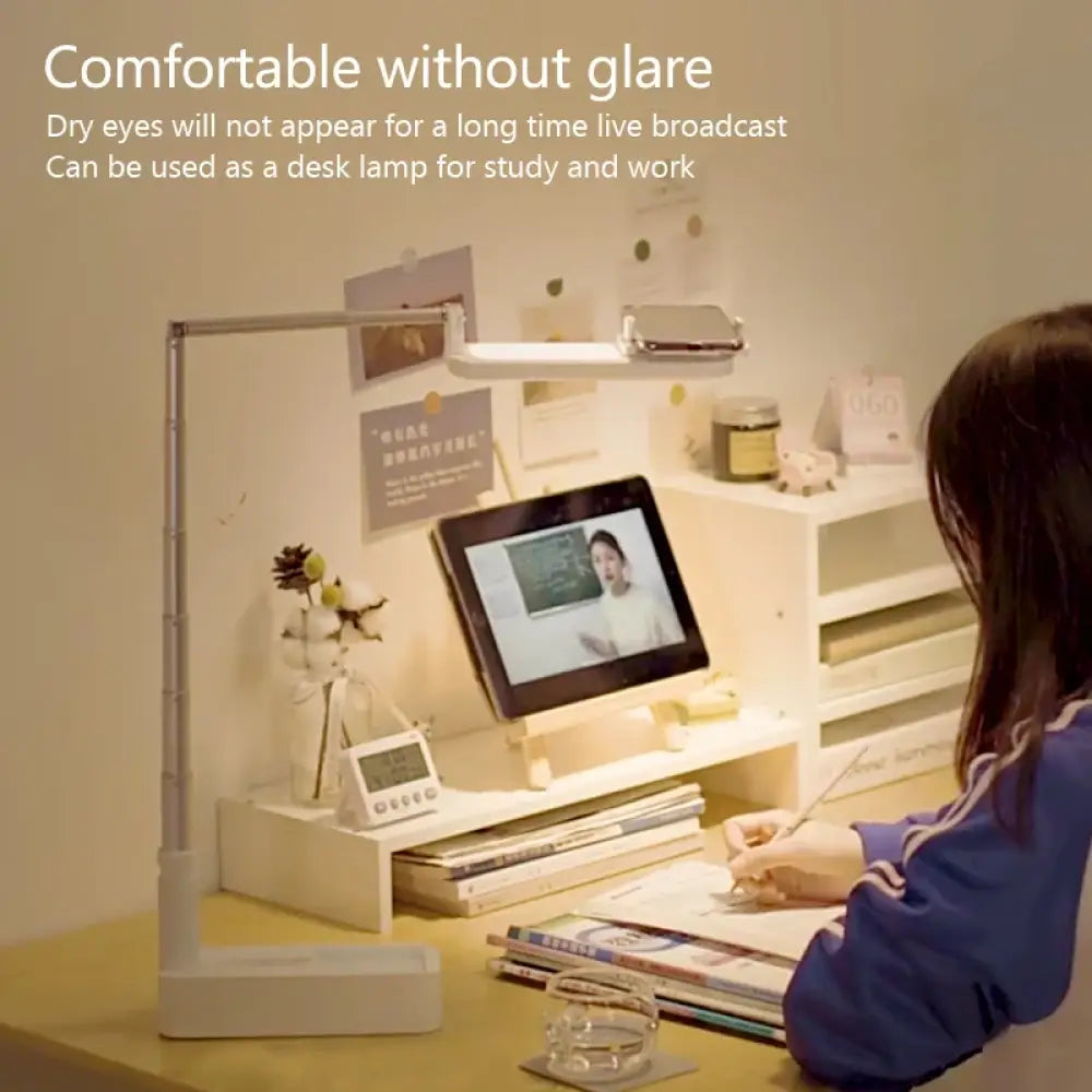 All-in-One Portable Phone Stand & Selfie Fill Light with Bluetooth Remote