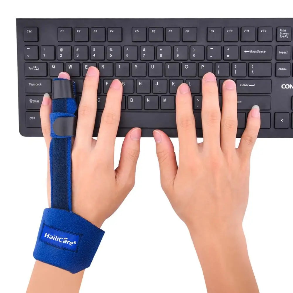 Aluminum Finger Splint Brace with Adjustable Strap – Pain Relief & Fracture Protection Support