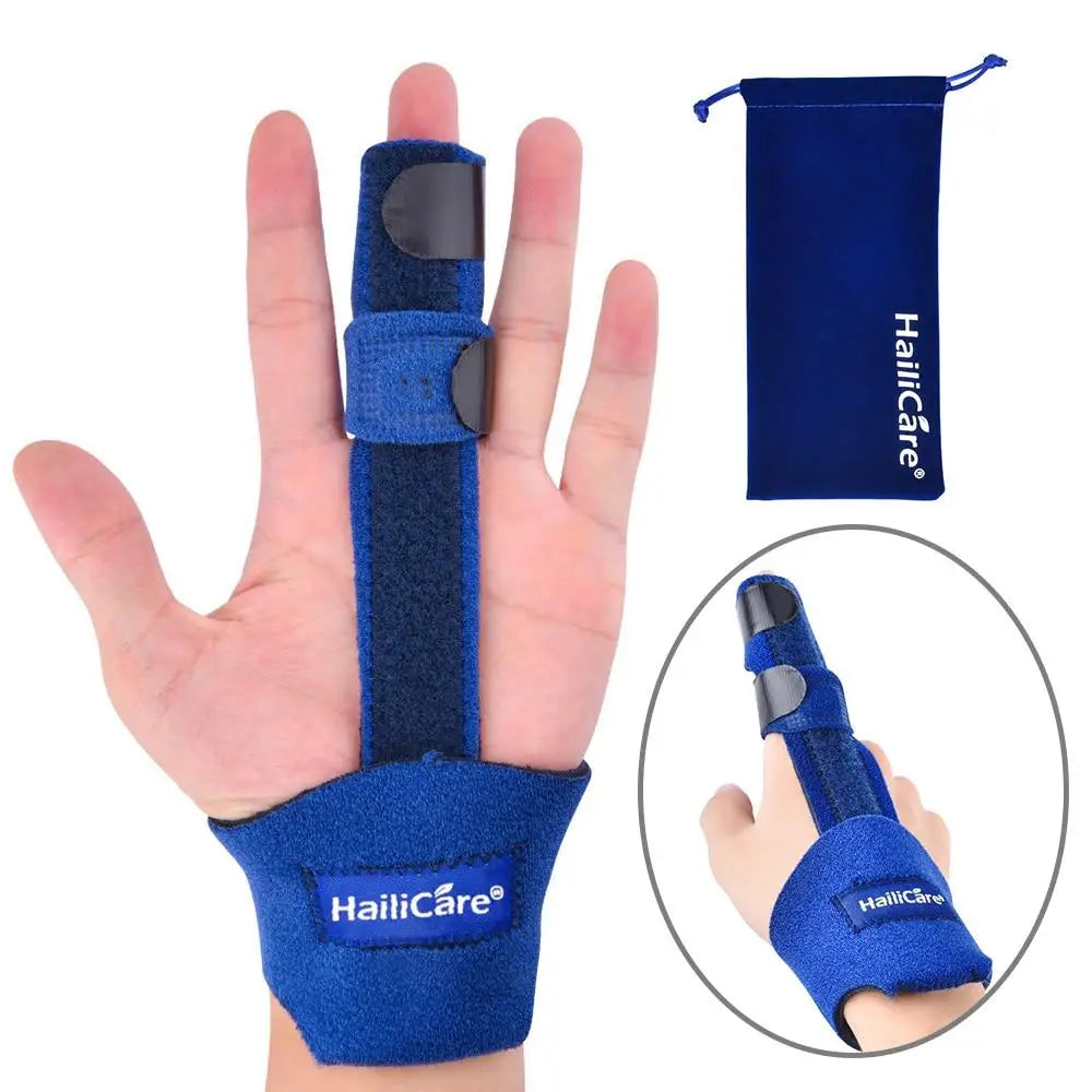Aluminum Finger Splint Brace with Adjustable Strap – Pain Relief & Fracture Protection Support
