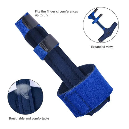 Aluminum Finger Splint Brace with Adjustable Strap – Pain Relief & Fracture Protection Support - 