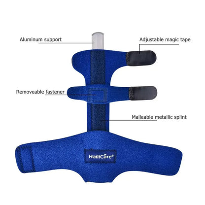 Aluminum Finger Splint Brace with Adjustable Strap – Pain Relief & Fracture Protection Support - 